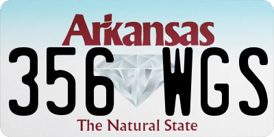 AR license plate 356WGS