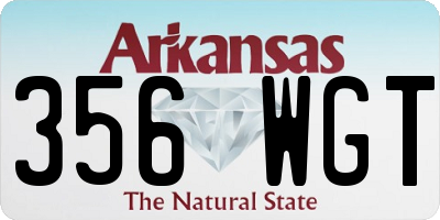 AR license plate 356WGT