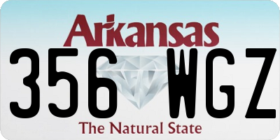 AR license plate 356WGZ