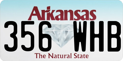 AR license plate 356WHB