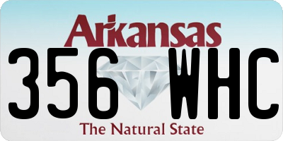 AR license plate 356WHC