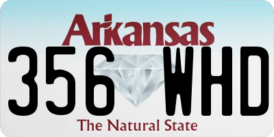 AR license plate 356WHD