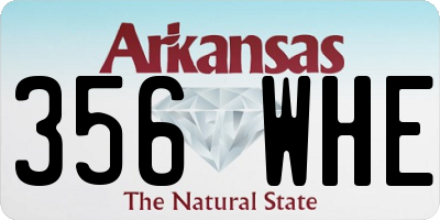 AR license plate 356WHE