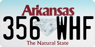 AR license plate 356WHF