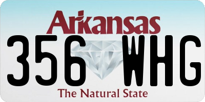 AR license plate 356WHG
