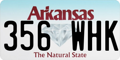 AR license plate 356WHK