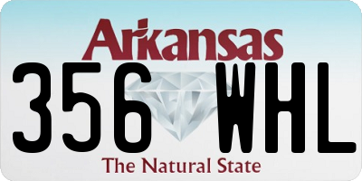 AR license plate 356WHL