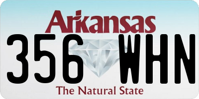 AR license plate 356WHN