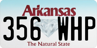 AR license plate 356WHP
