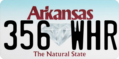 AR license plate 356WHR