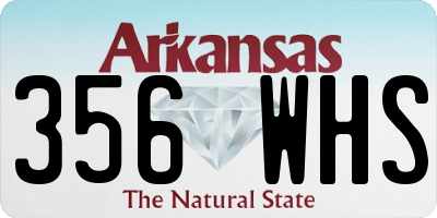 AR license plate 356WHS