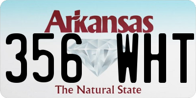 AR license plate 356WHT