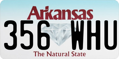 AR license plate 356WHU