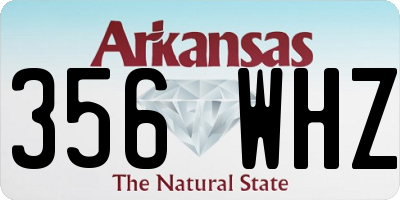 AR license plate 356WHZ