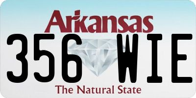 AR license plate 356WIE