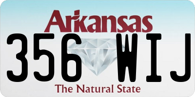 AR license plate 356WIJ