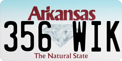 AR license plate 356WIK