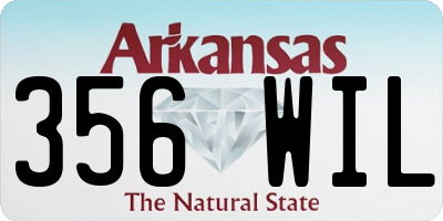 AR license plate 356WIL