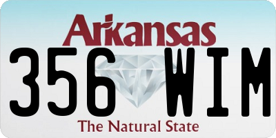 AR license plate 356WIM