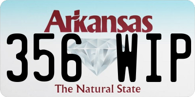 AR license plate 356WIP
