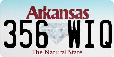 AR license plate 356WIQ