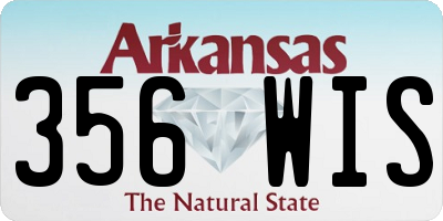 AR license plate 356WIS