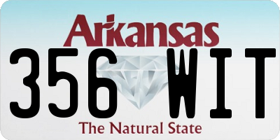 AR license plate 356WIT