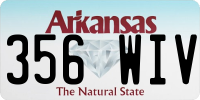 AR license plate 356WIV