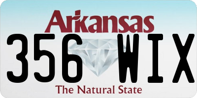 AR license plate 356WIX