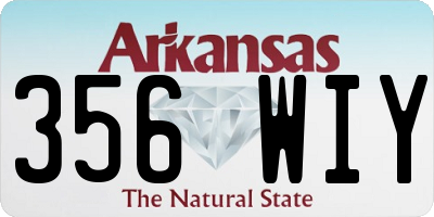 AR license plate 356WIY
