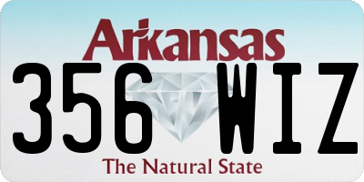 AR license plate 356WIZ
