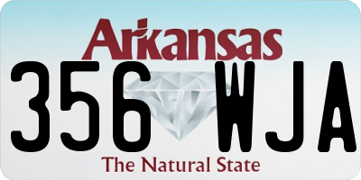 AR license plate 356WJA