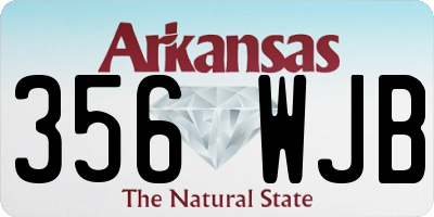 AR license plate 356WJB