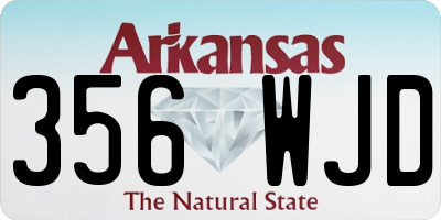 AR license plate 356WJD