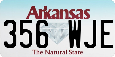 AR license plate 356WJE