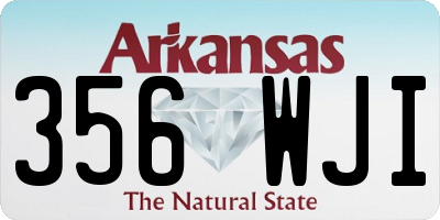 AR license plate 356WJI