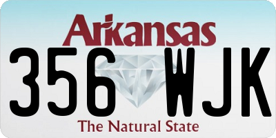AR license plate 356WJK