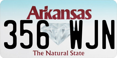 AR license plate 356WJN