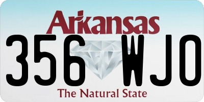 AR license plate 356WJO