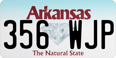 AR license plate 356WJP