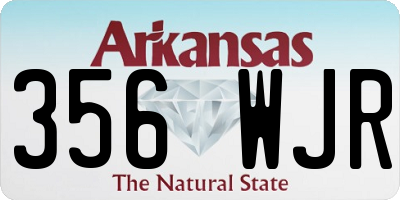 AR license plate 356WJR