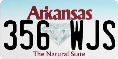 AR license plate 356WJS