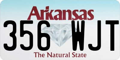 AR license plate 356WJT