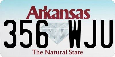 AR license plate 356WJU