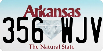 AR license plate 356WJV