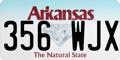 AR license plate 356WJX