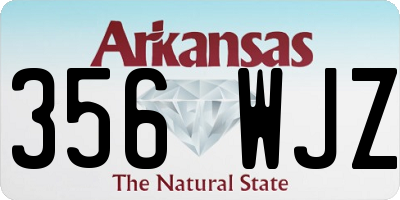 AR license plate 356WJZ