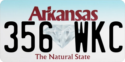 AR license plate 356WKC
