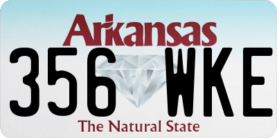 AR license plate 356WKE