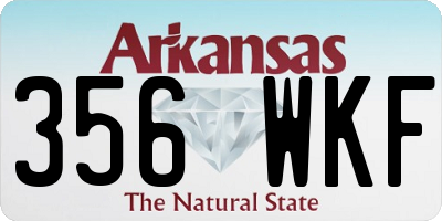 AR license plate 356WKF